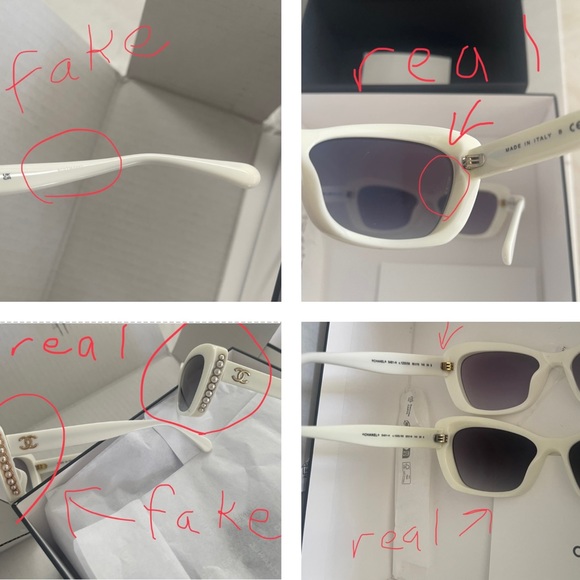 TIPS ON AUTHENTICITY OF GUCCI , CHANEL , VERSACE , ETC SUNGLASSES - Picture 5 of 16